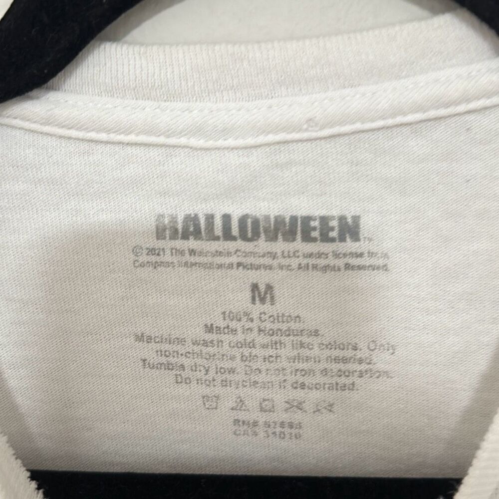 Halloween Mens White Michael Myers H is for Halloween Horror Tee T-Shirt Medium - Picture 4 of 5